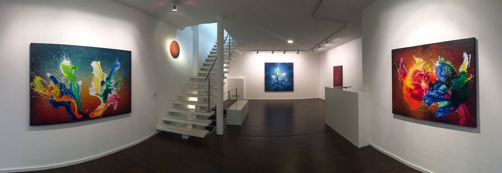 Christian Awe: Exhibition "Jeux d'eau" Room at GALERIE SUPPER 2017.
