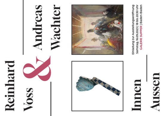 Reinhard Voss & Andreas Wachter 2023 COVER OF THE EXHIBITION INNEN AUSSEN BY Reinhard Voss & Andreas Wachter 2023