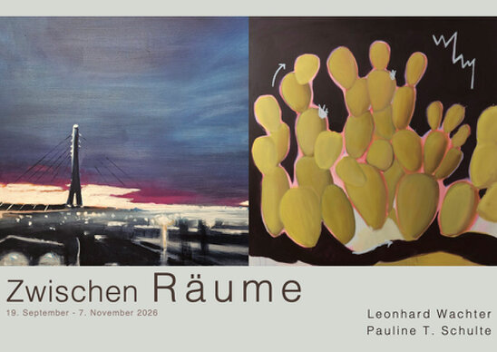 COVER OF THE EXHIBITION Zwischen Räume BY Leonhard Wachter & Pauline T. Schulte