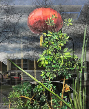 2023 - Acrylic and pencil on canvas - 220 x 180 cm
