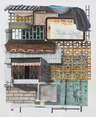 2020 - acrylic and oil on canvas - 220 x 180 cm