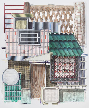 2020 - acrylic and oil on canvas - 220 x 180 cm