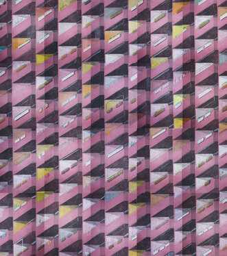 2020 - polychromos and charcoal on paper (20 sheets) - 170 x 150 cm