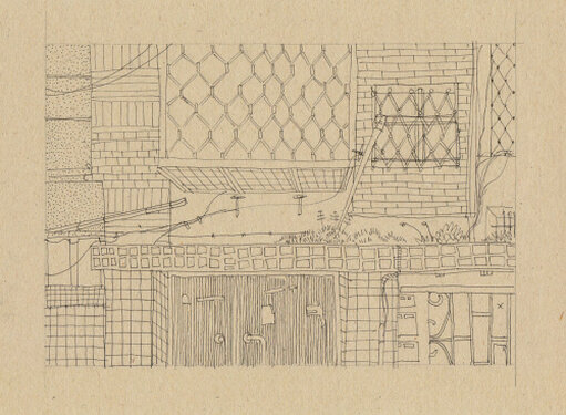 2020 - fineliner on paper - approx. 17 x 23 cm
