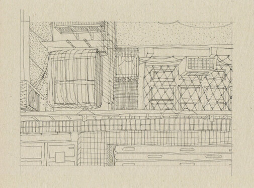 2020 - fineliner on paper - approx. 17 x 23 cm
