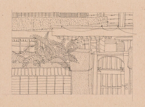 2020 - fineliner on paper - approx. 17 x 23 cm