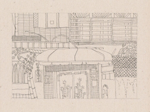 2020 - fineliner on paper - approx. 17 x 23 cm
