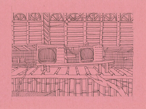 2020 - fineliner on paper - approx. 17 x 23 cm