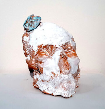2022 - terracotta painted - h 13 cm