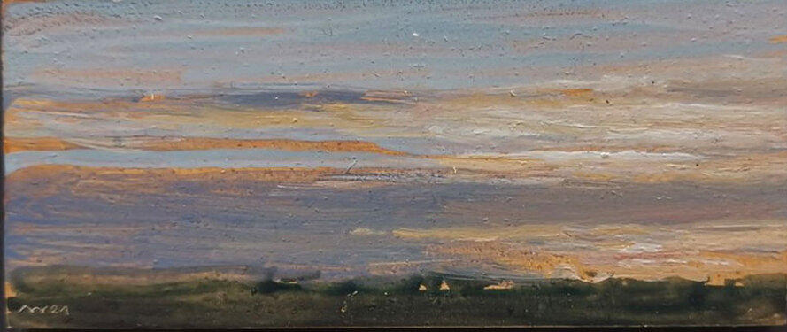 2021 - mixed media on wood - 4,5 x 10 cm