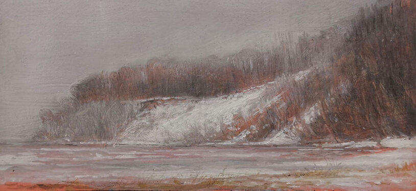 2021 - mixed media on wood - 17,5 x 34,5 cm