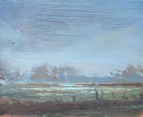 2021 - mixed media on wood - 8 x 10 cm