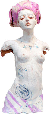 2015 - terracotta painted - h 73 cm