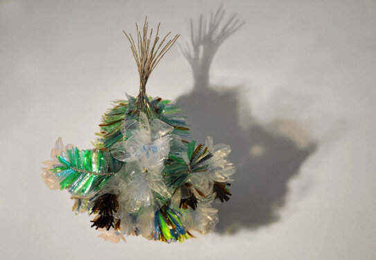 2016 - trash plastic bottles, wire - 90 x 70 x 70 cm