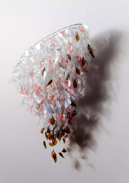 2015 - trash plastic bottles, wire - 117 x 70 cm