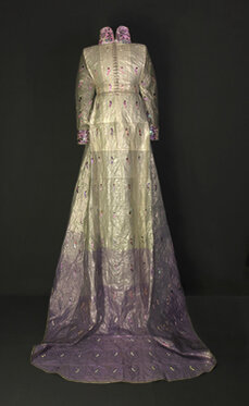 2013 - garbage bags, yarn, sequines - approx. 220 cm h