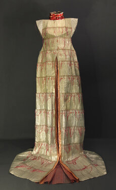 2013 - garbage bags, yarn, sequines - approx. 220 cm h