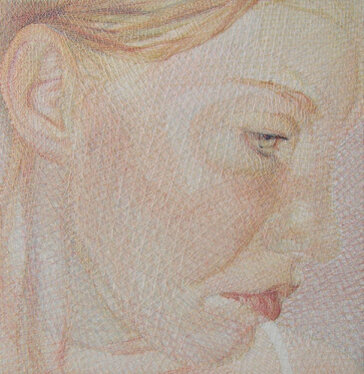 2002 - yarn on organza - 60 x 50 cm