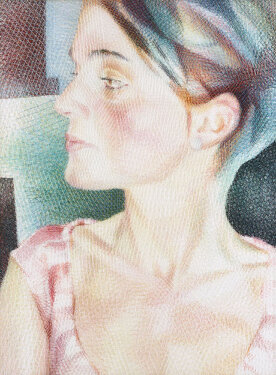 2005/10 - yarn on organza - 90 x 70 cm