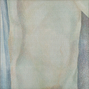 2004/05 - yarn on organza - 100 x 100 cm