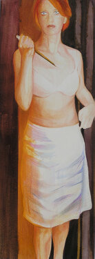 2009 - crayon and watercolor on paper - 46,5 x 17 cm