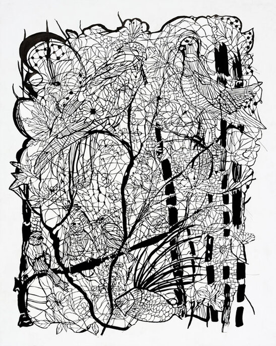 2012 - paper cut - 113 x 90 cm