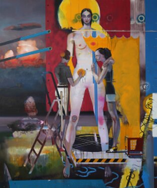 2018 - oil and acrylic on canvas - 240 x 200 cm
