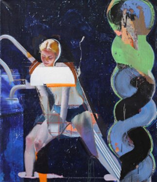 2018 - oil and acrylic on canvas - 130 x 110 cm