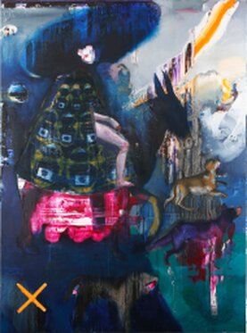 2018 - oil and acrylic on canvas - 200 x 150 cm