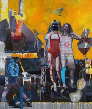 2018 - oil and acrylic on canvas - 240 x 200 cm