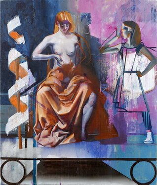 2018 - oil and acrylic on canvas - 130 x 110 cm