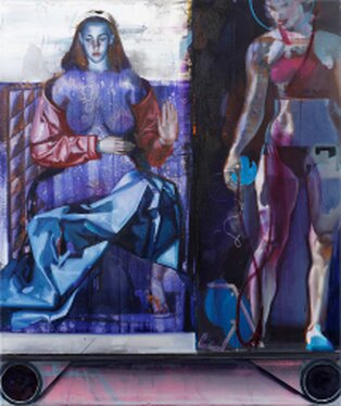 2018 - oil and acrylic on canvas - 130 x 110 cm