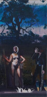 2018 - oil and acrylic on canvas - 78 x 38 cm