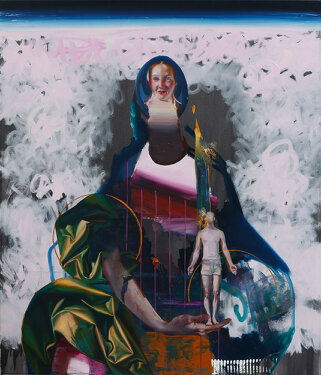 2020 - oil and acrylic on canvas - 140 x 120 cm