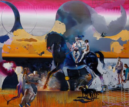 2022 - oil and acrylic on canvas - 220 x 200 cm