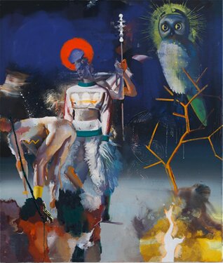 2022 - oil and acrylic on canvas - 130 x 110 cm