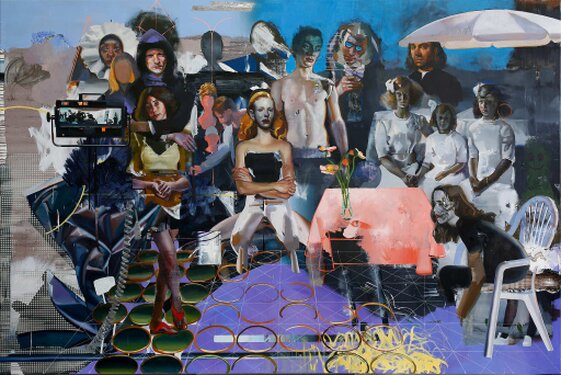 2024 - oil and acrylic on canvas - 200 x 300 cm