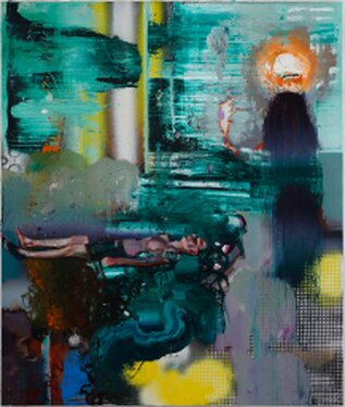 2024 - oil and acrylic on canvas -130 x 110 cm