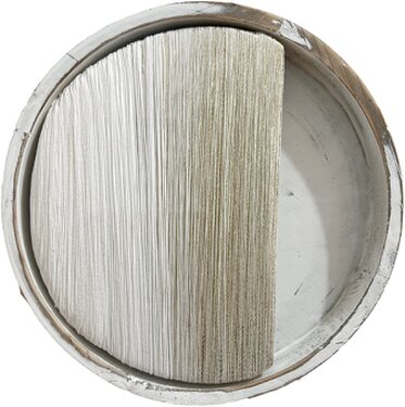 2024 - yarn on organza - d 22,5 cm