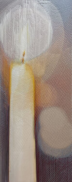 2014/24 - yarn on organza - 125 x 55 cm