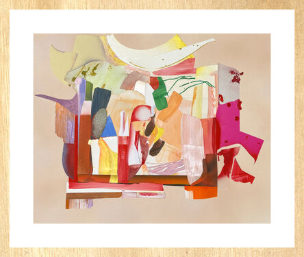 2022 - mixed media - 40 x 50 on 50 x 60 cm