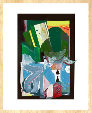 2022 - mixed media - 41,5 x 28 on 50 x 30 cm