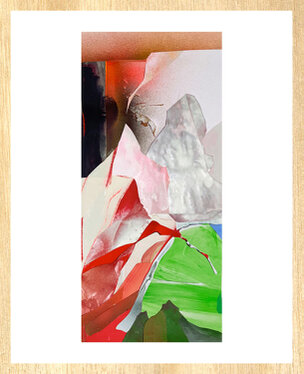 2022 - mixed media - 44 x 20,5 on 50 x 30 cm