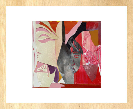 2022 - mixed media - 17 x 17 on 24 x 30 cm