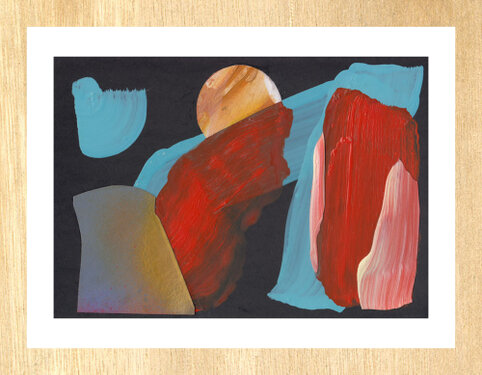 2022 - mixed media - 15 x 21,4 on 18 x 24 cm