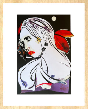 2022 - mixed media - 42 x 28 on 50 x 30 cm