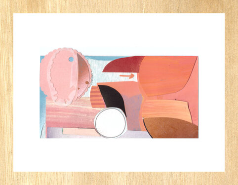 2022 - mixed media - 11 x 18 on 18 x 24 cm