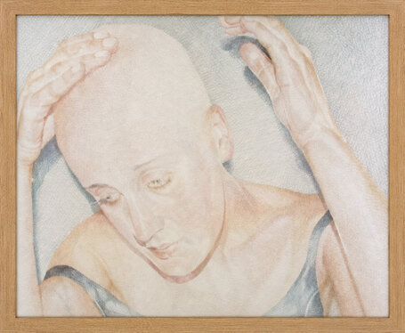 2005 - yarn on organza - 130 x 160 cm
