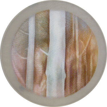 2010 - yarn on organza - d 59 cm