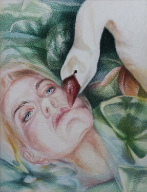 2011/13 - yarn on organza - 90 x 70 cm